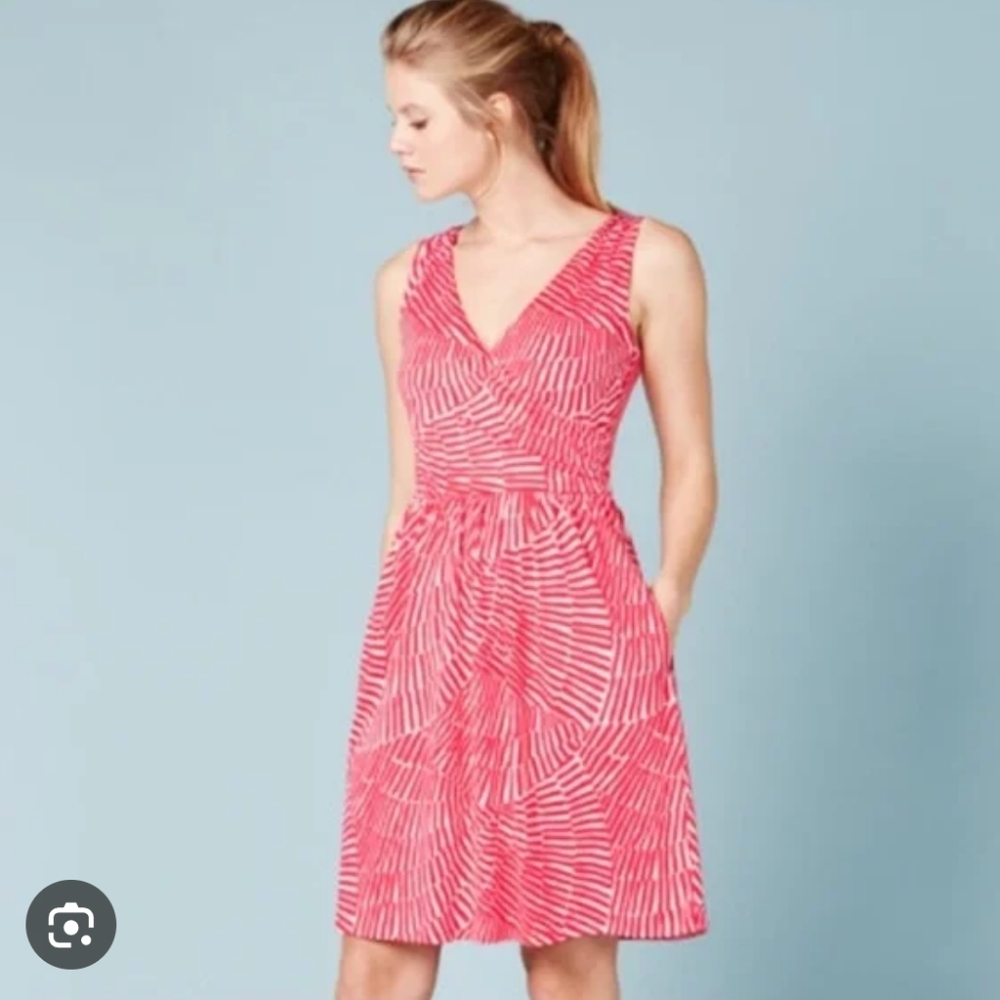 Boden Faux Wrap Ruched Dress